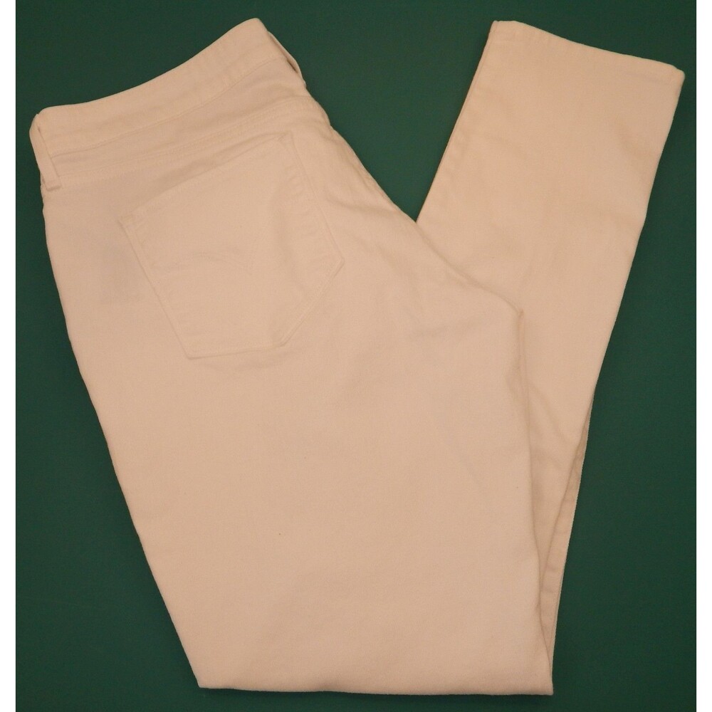 Levi’s Woman’s BOLD Curve White Denim Jeans SKINNY Modern Rise Size 14/32 Cotton - Picture 16 of 16